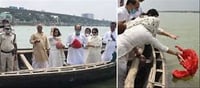 Ashes of Sushant Singh Immersed in River Ganges